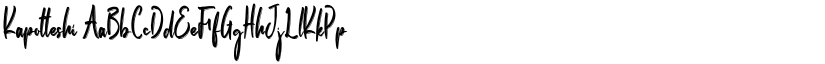 Kapotteshi font