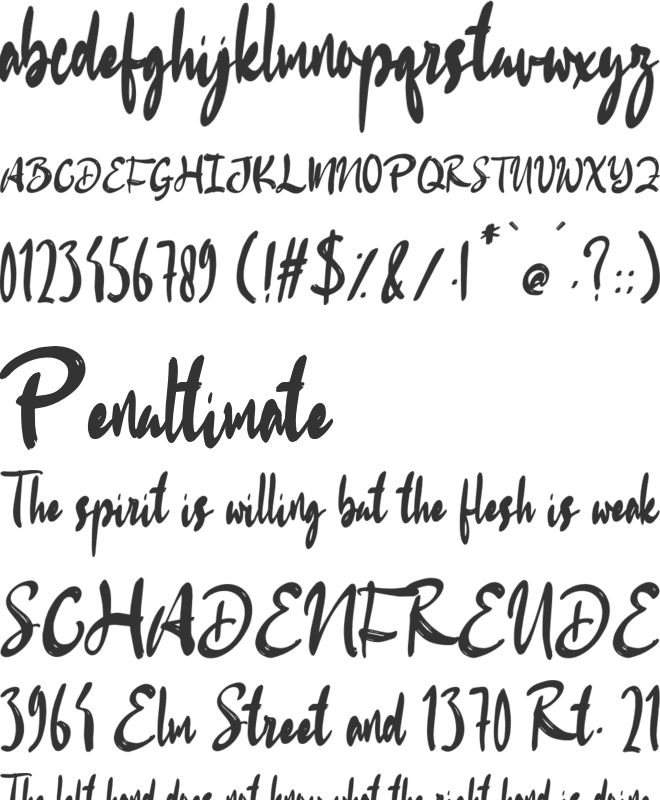 Rosteska font preview