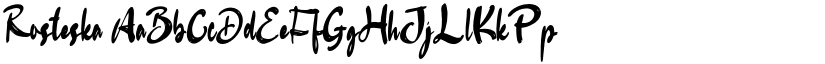 Rosteska font download
