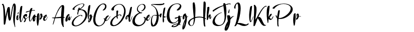 Milstope font