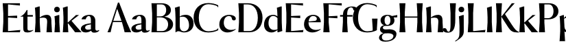 Ethika font