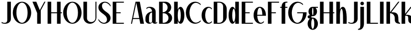 JOYHOUSE font
