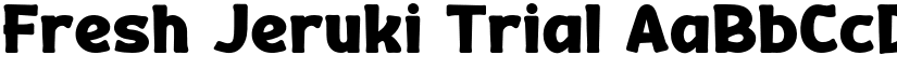 Fresh Jeruki Trial font