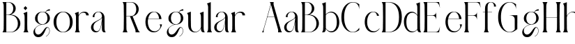 Bigora font download