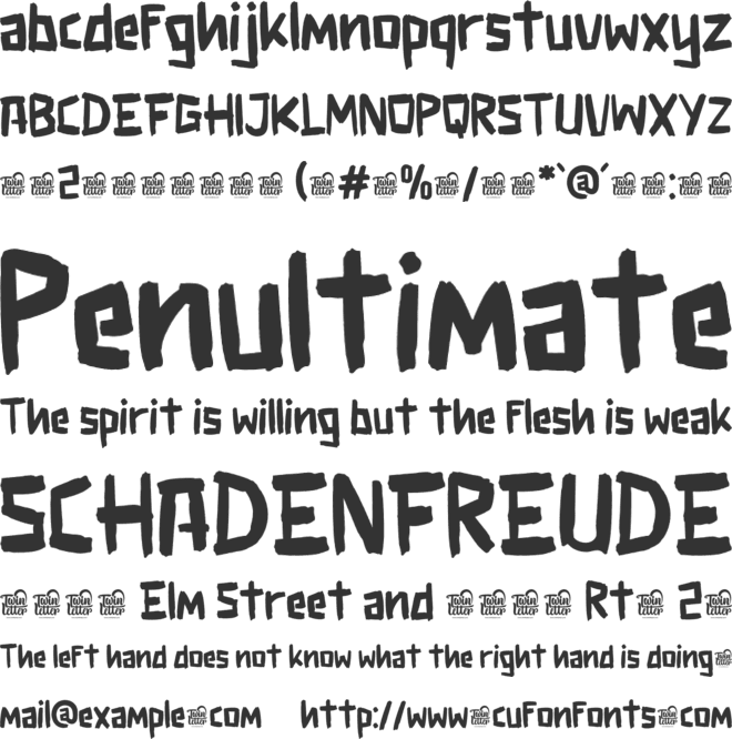 Notha Fokal Trial font preview