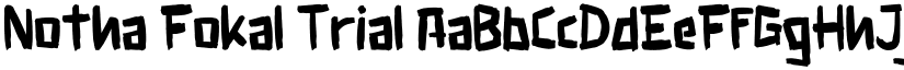 Notha Fokal Trial font