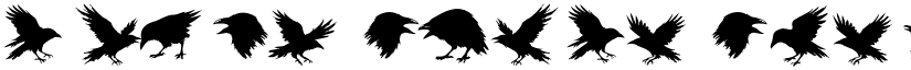 Raven Storm Symbols PERSONAL font