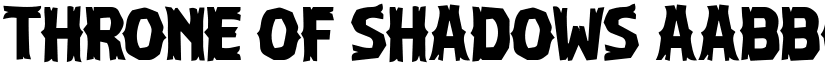 Throne of Shadows font download