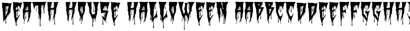 Death House Halloween font download