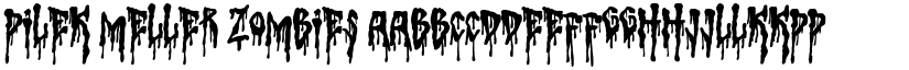 Pilek Meller Zombies font download