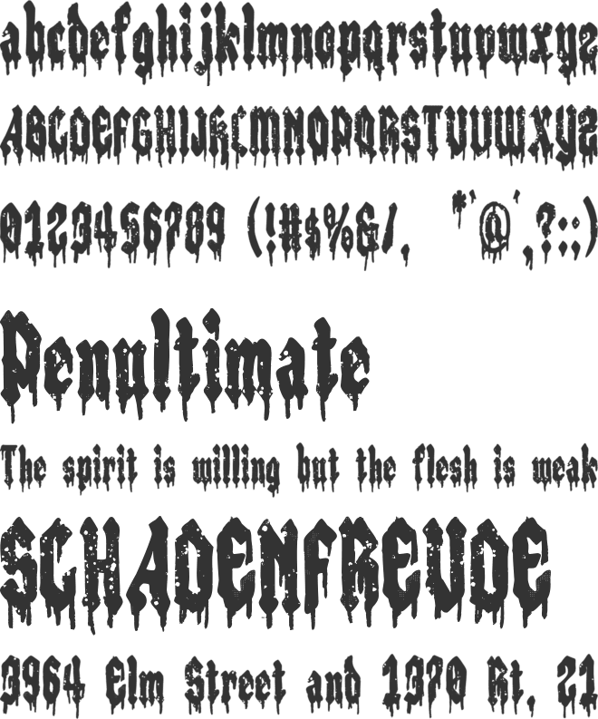 Steel Cousin font preview