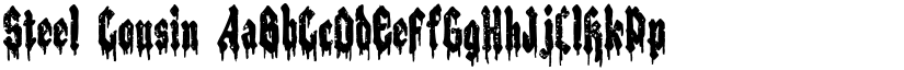 Steel Cousin font
