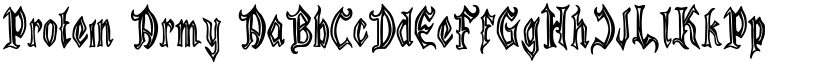 Protein Army font