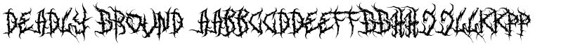 DEADLY GROUND font