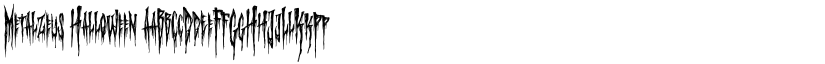 Metalzeus Halloween font