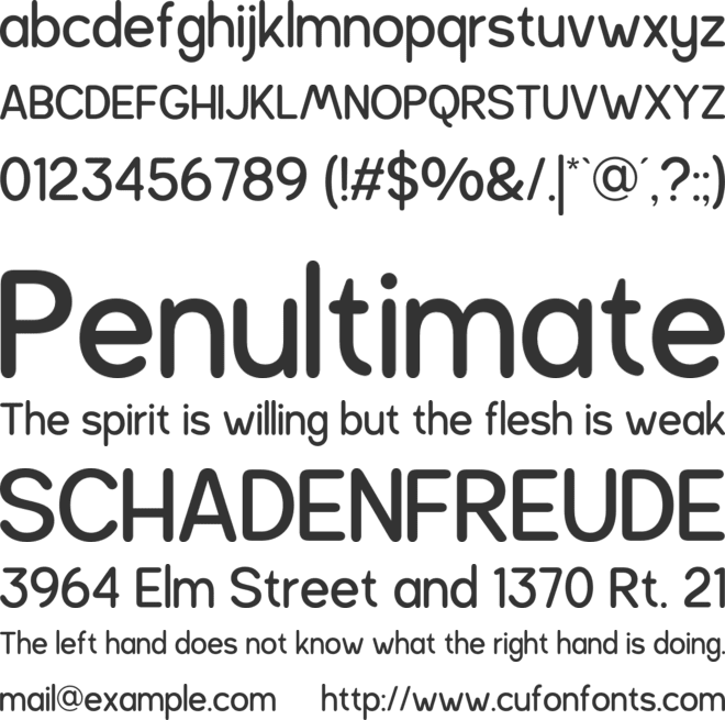 Enludo font preview
