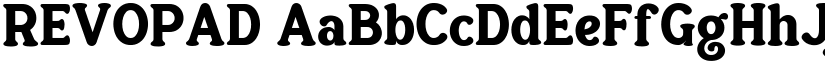 REVOPAD font