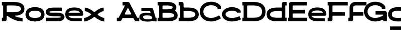 Rosex font