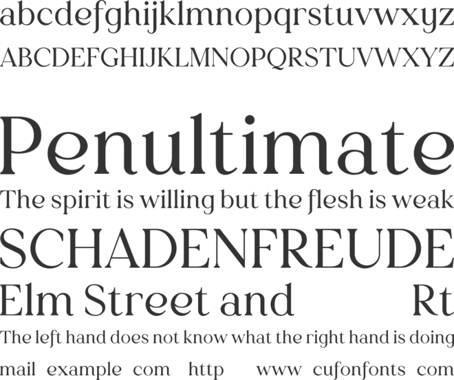 Lucentra font preview