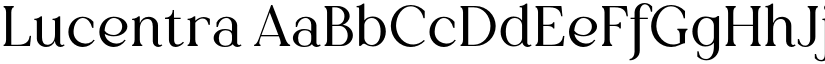 Lucentra font