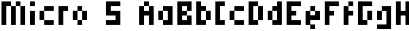 Micro 5 font download