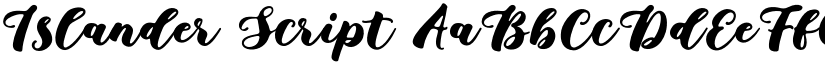 Islander Script font download