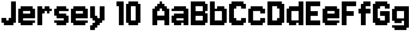 Jersey 10 font