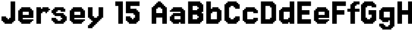 Jersey 15 font