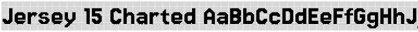 Jersey 15 Charted font