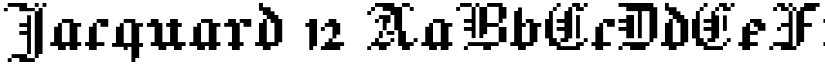 Jacquard 12 font