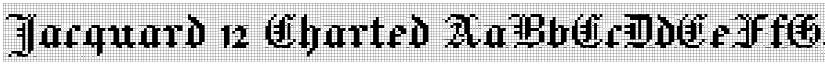 Jacquard 12 Charted font
