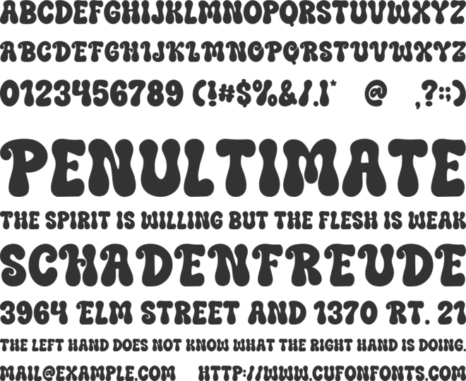 Santa Power font preview