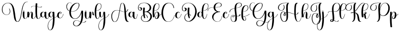 Vintage Girly font
