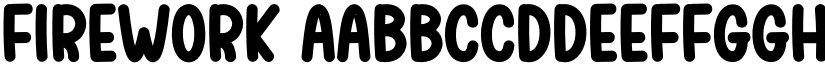 Firework font
