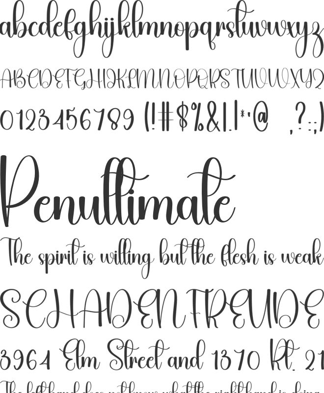 Guestars font preview