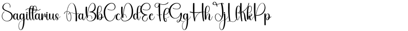 Sagittarius font
