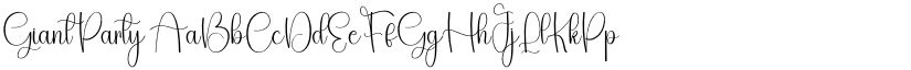 Giant Party font
