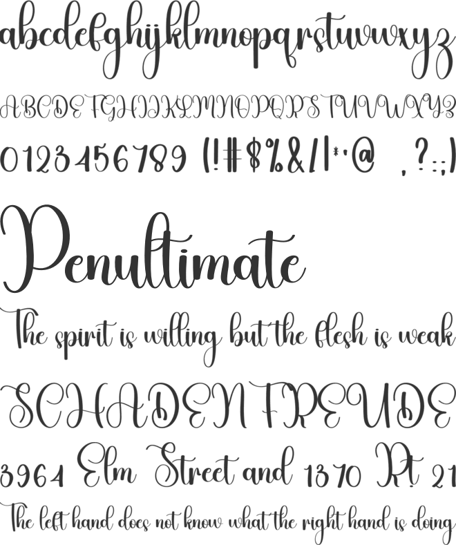 Special Lucky font preview
