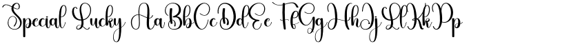 Special Lucky font