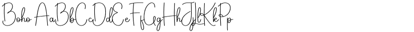 Boho font