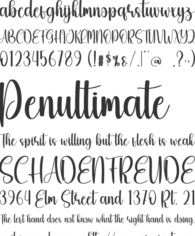 Outfit Father font preview