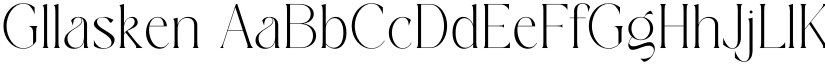 Gllasken font download