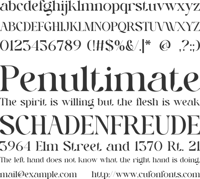 Ginker Glower font preview