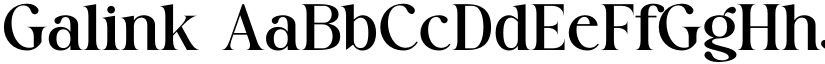 Galink font