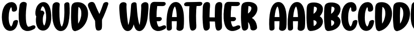 Cloudy Weather font