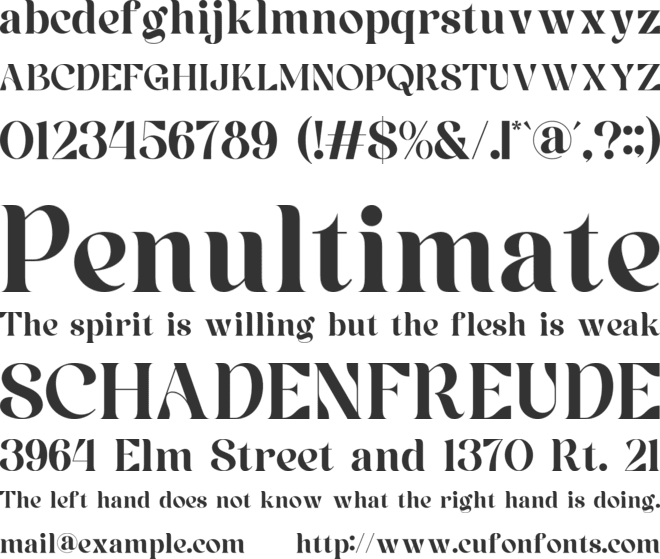 Gramen font preview