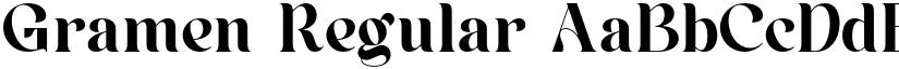 Gramen Regular font