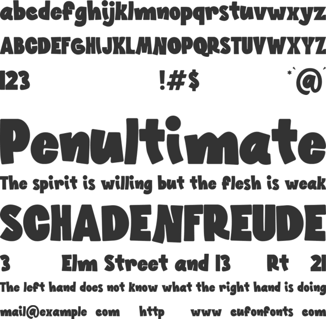 Kitty Rawr font preview