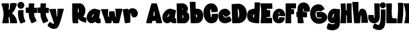Kitty Rawr font