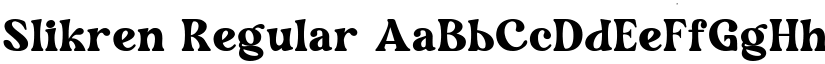 Slikren font download